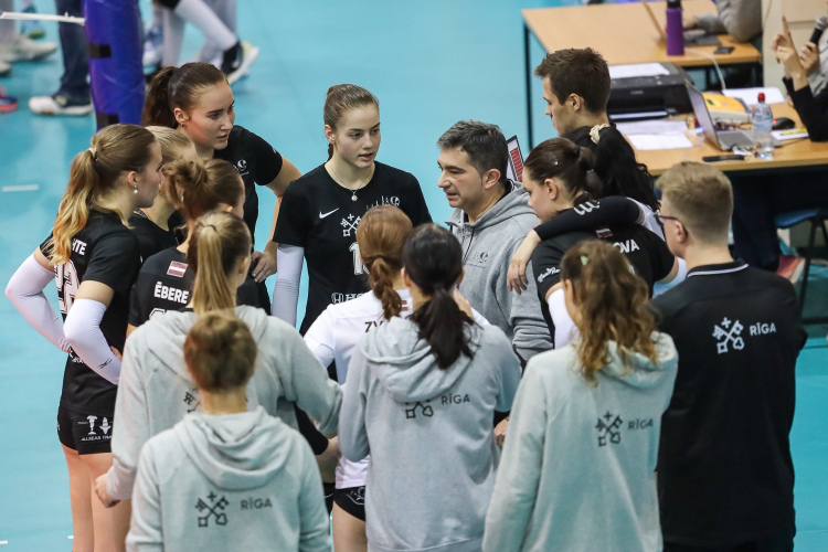 RVS/LU volejbolistes apspēlē Baltijas līgas līdervienību