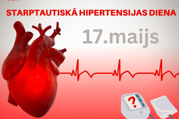Starptautiskajā Hipertensijas dienā atgādina – augsts asinsspiediens ir bīstams arī gados jauniem cilvēkiem!