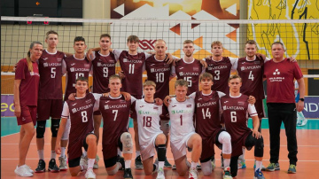 Latvijas U-22 vīriešu volejbola izlase Eiropas čempionāta kvalifikācijas turnīru Daugavpilī sāk ar zaudējumu Čehijai
