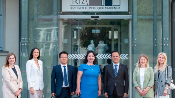 RTA apmeklēja Ķīnas Tautas Republikas vēstniecības Latvijā delegācija