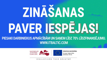 Kampaņa “Zināšanas vairo iespējas” aicinās Latvijas uzņēmumus saņemt līdz 70% līdzfinansējumu darbinieku apmācībām IKT j