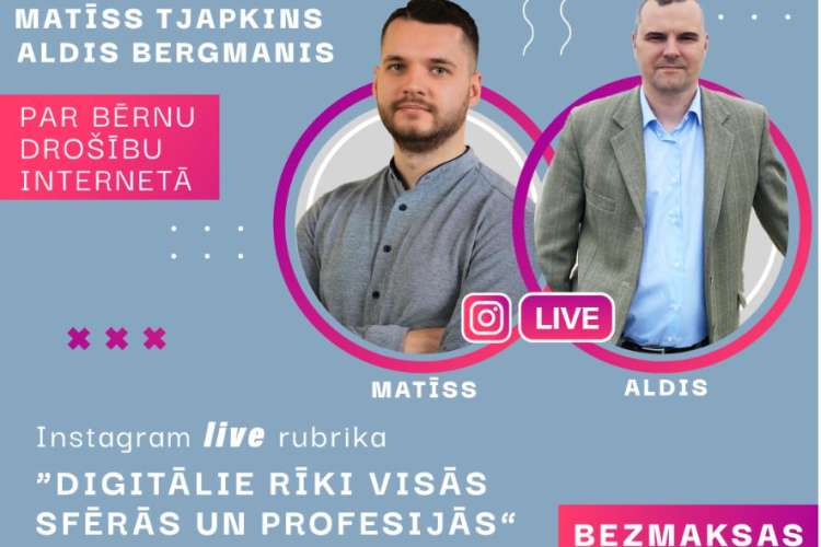 Digitālais centrs aicina piedalīties Instagram  tiešraides rubrikā par bērnu drošību internetā