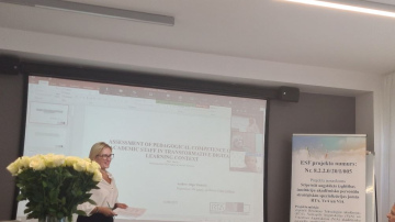 Olga Vindača veiksmīgi aizstāv promocijas darbu