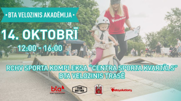14. oktobrī Centra sporta kvartālā norisināsies “BTA Velozinis Akadēmija”