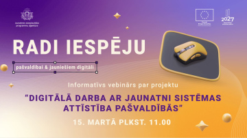 JSPA aicina pašvaldības piedalīties vebinārā par projektu “Digitālā darba ar jaunatni sistēmas attīstība pašvaldībās”