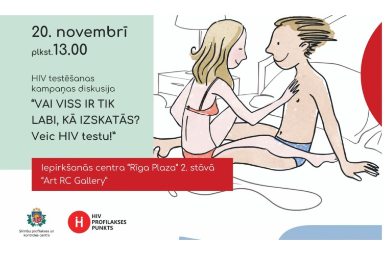 Kampaņā “Vai viss ir tik labi, kā izskatās?” aicina iedzīvotājus veikt HIV testu