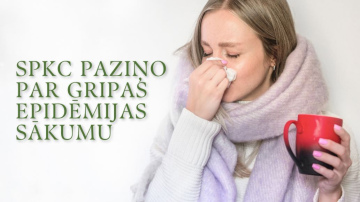 Slimību profilakses un kontroles centrs paziņo par gripas epidēmijas sākumu