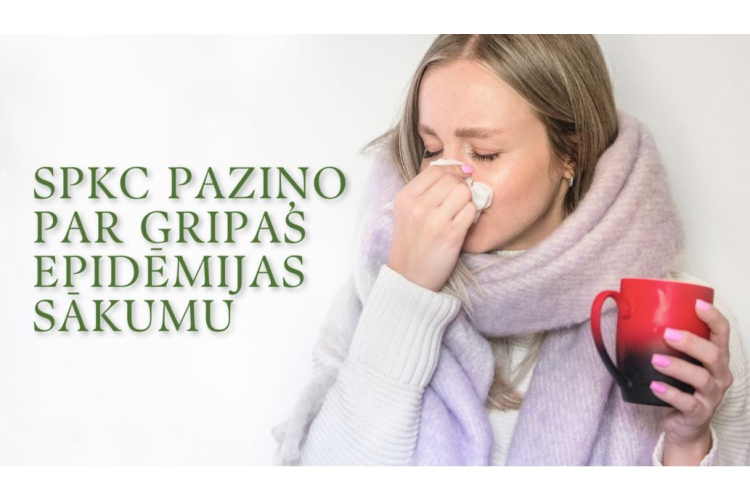 Slimību profilakses un kontroles centrs paziņo par gripas epidēmijas sākumu