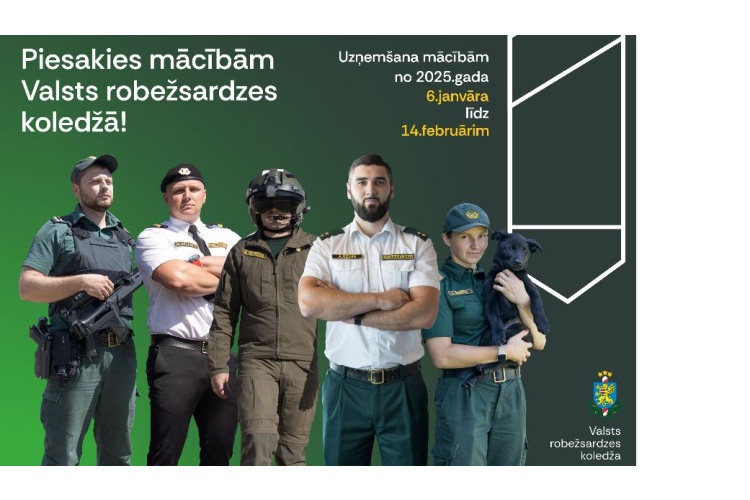 Valsts robežsardzes koledžā uzņem reflektantus