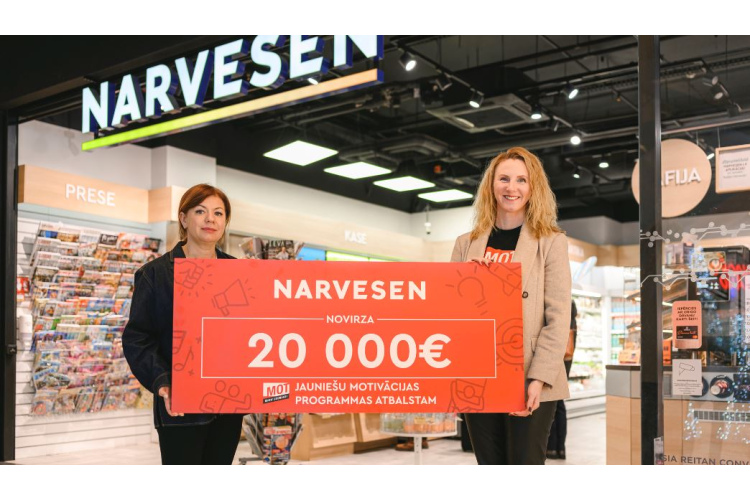“Narvesen” novirza 20 000 eiro jauniešu motivācijas programmai “MOT”
