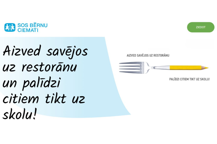 Ģimenes tiek aicinātas 1.septembrī piedalīties labdarības akcijā SOS ģimeņu atbalstam